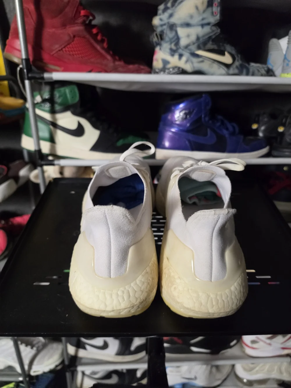 🔥 adidas White Ultraboost 22 Knit Slip-On Sneakers Men Size 11.5